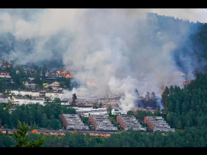 Almeno 100 case distrutte nell'incendio in Norvegia, 'rogo fuori ...